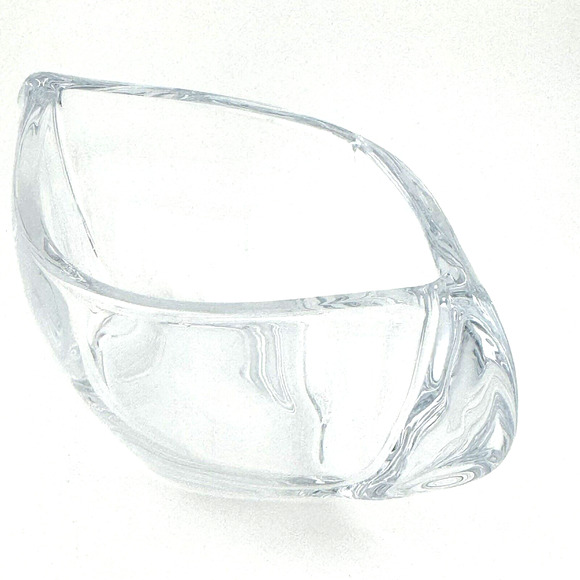 Crystalite Bohemia modern Orbit Bowl Vase 180mm from Poland - Picture 1 of 9